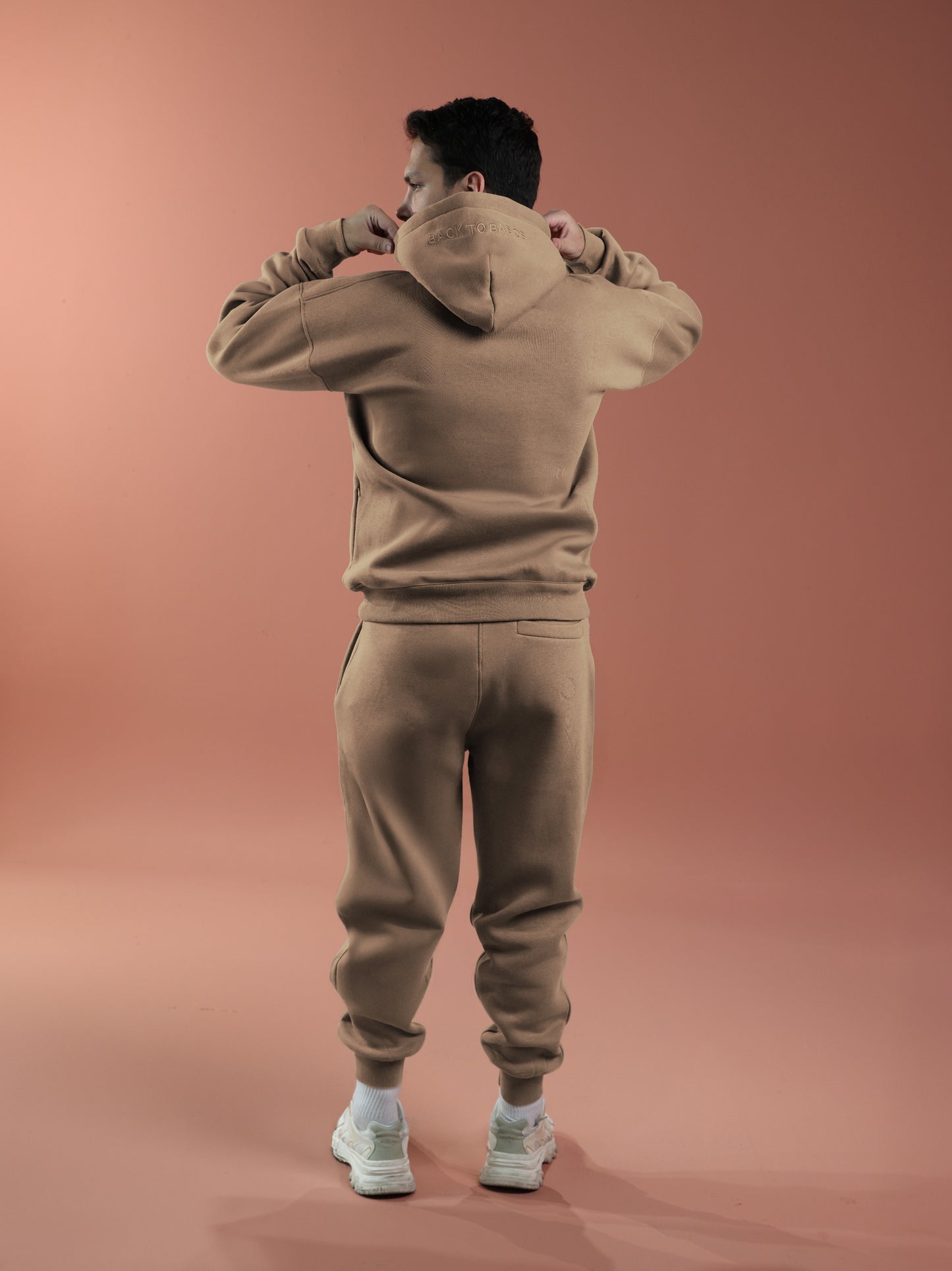 Oversized Hoodie - Men Mushroom Beige