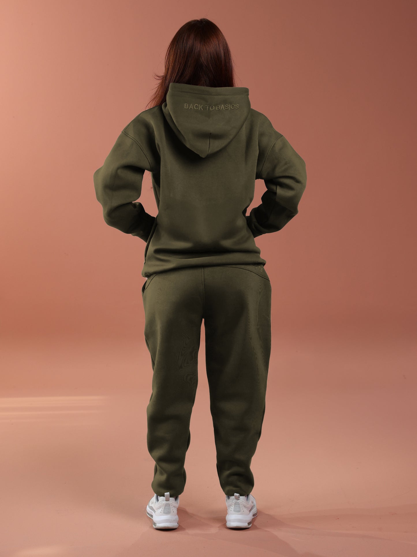 Oversized Hoodie - Women Olive Green