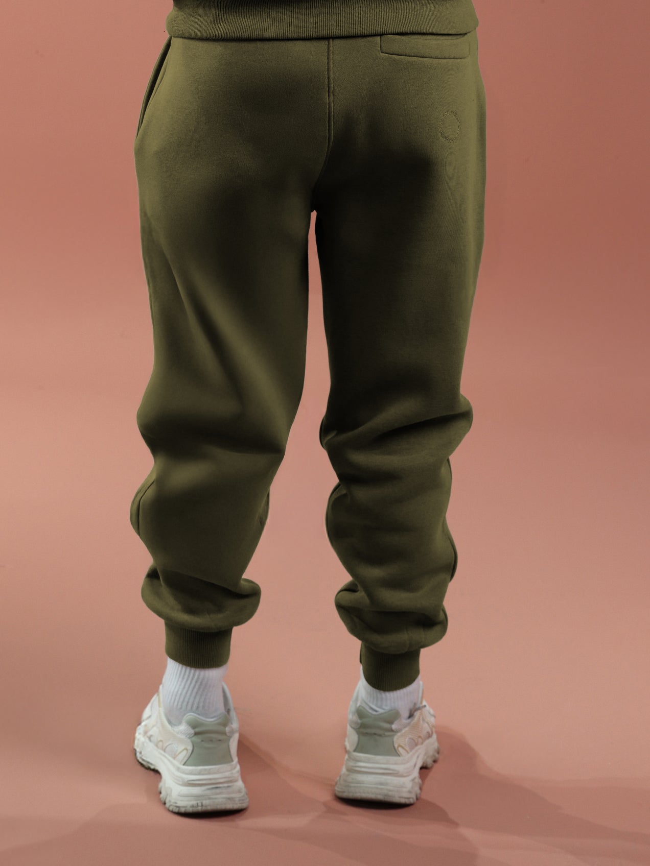 Regular Fit Joggers - Men Olive Green