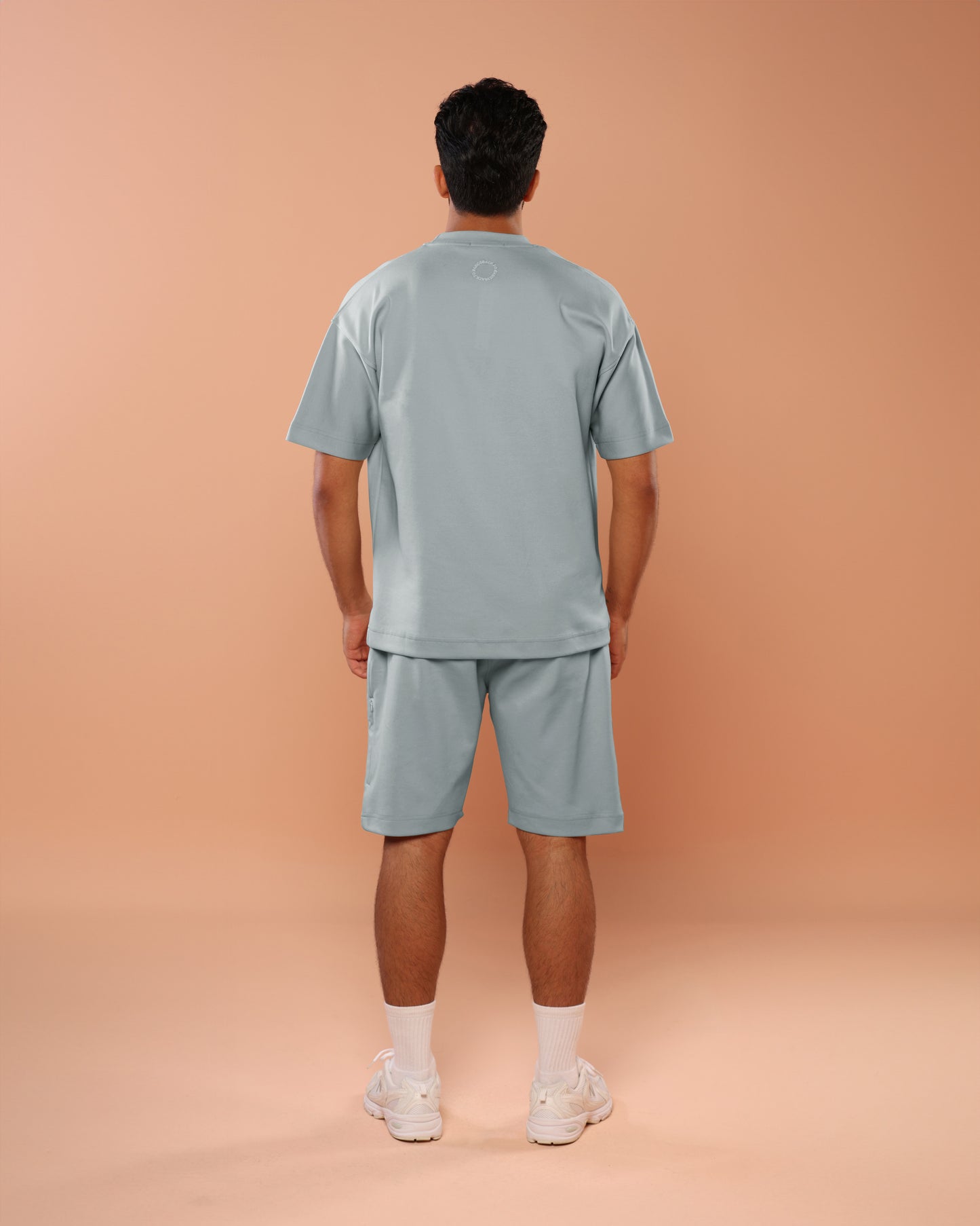 Sky Blue Oversized T-Shirt With Patch