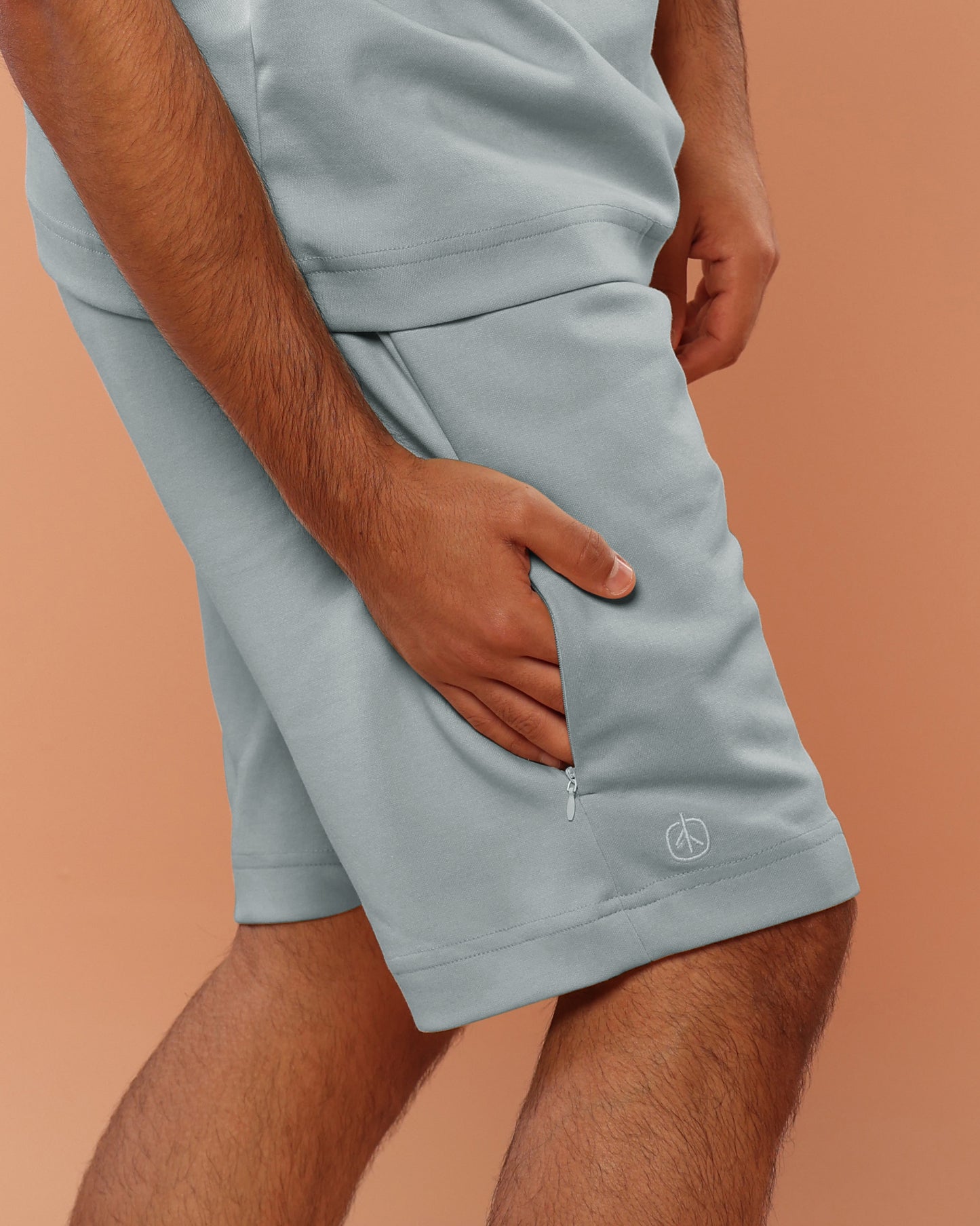 Sky Blue Cotton Shorts / Uni-Sex