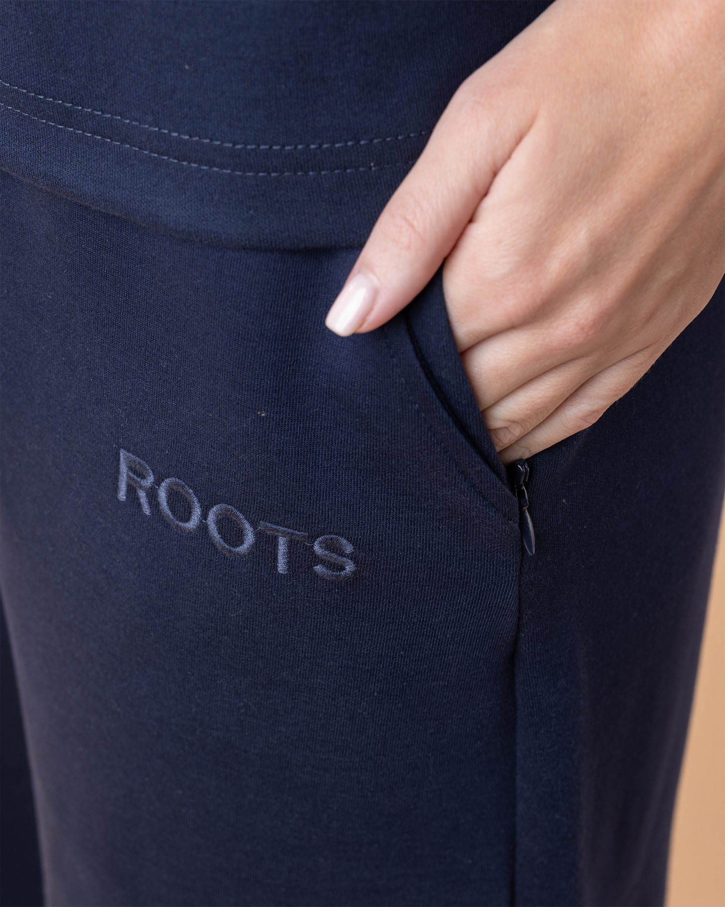 Navy Blue Women Cargo Cut Pant