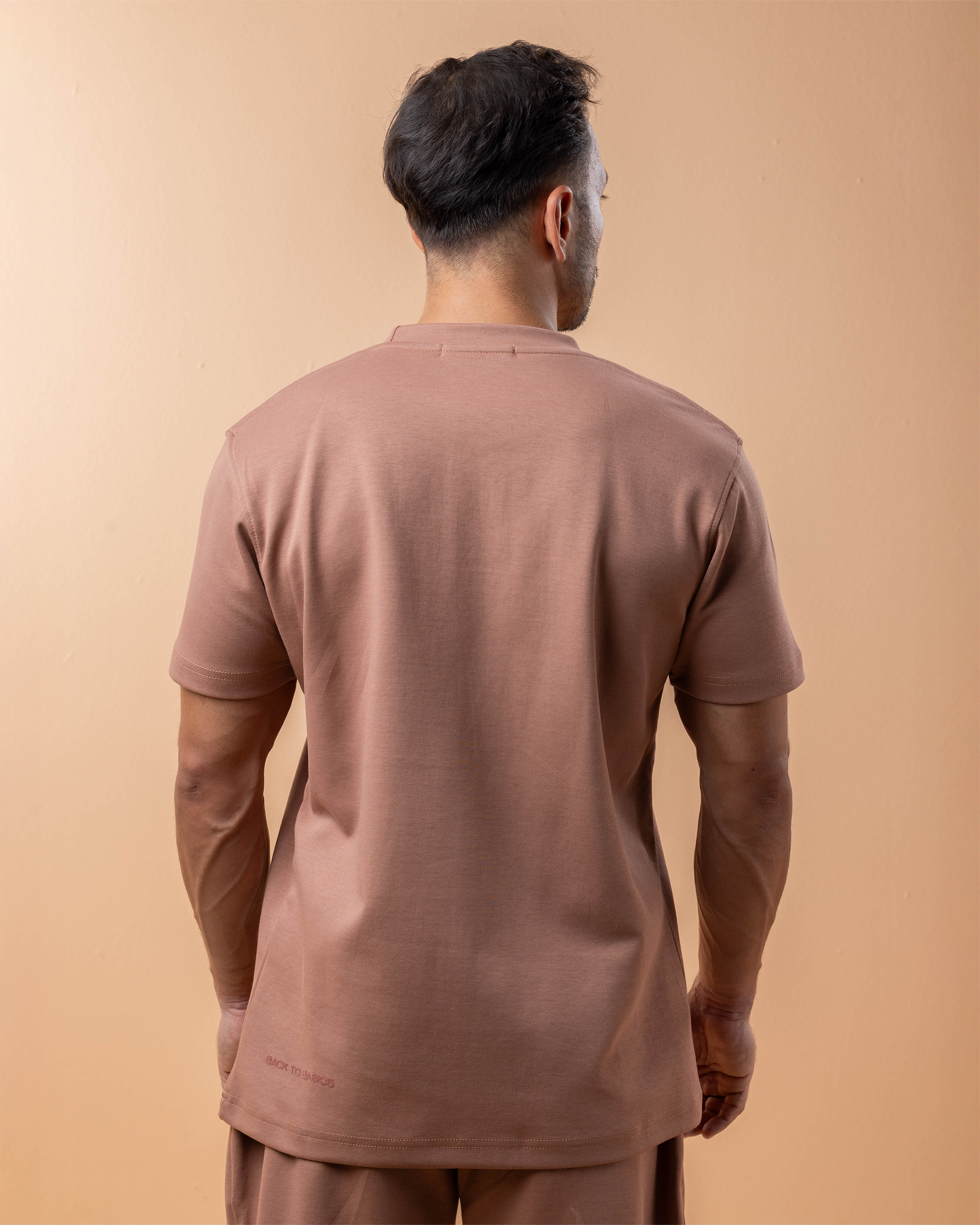 Camel brown regular fit T-shirt