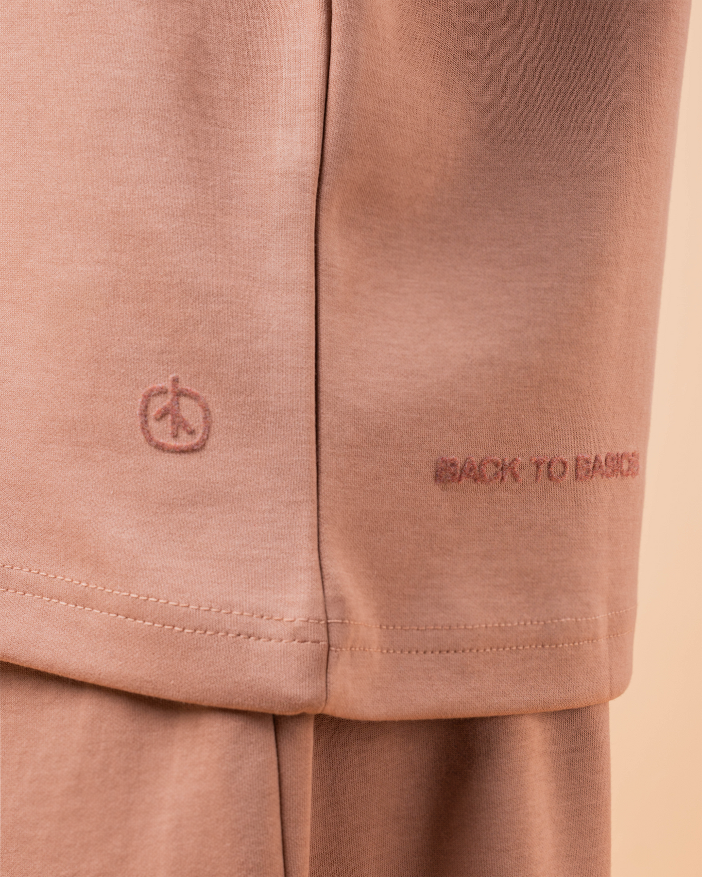 Camel brown regular fit T-shirt