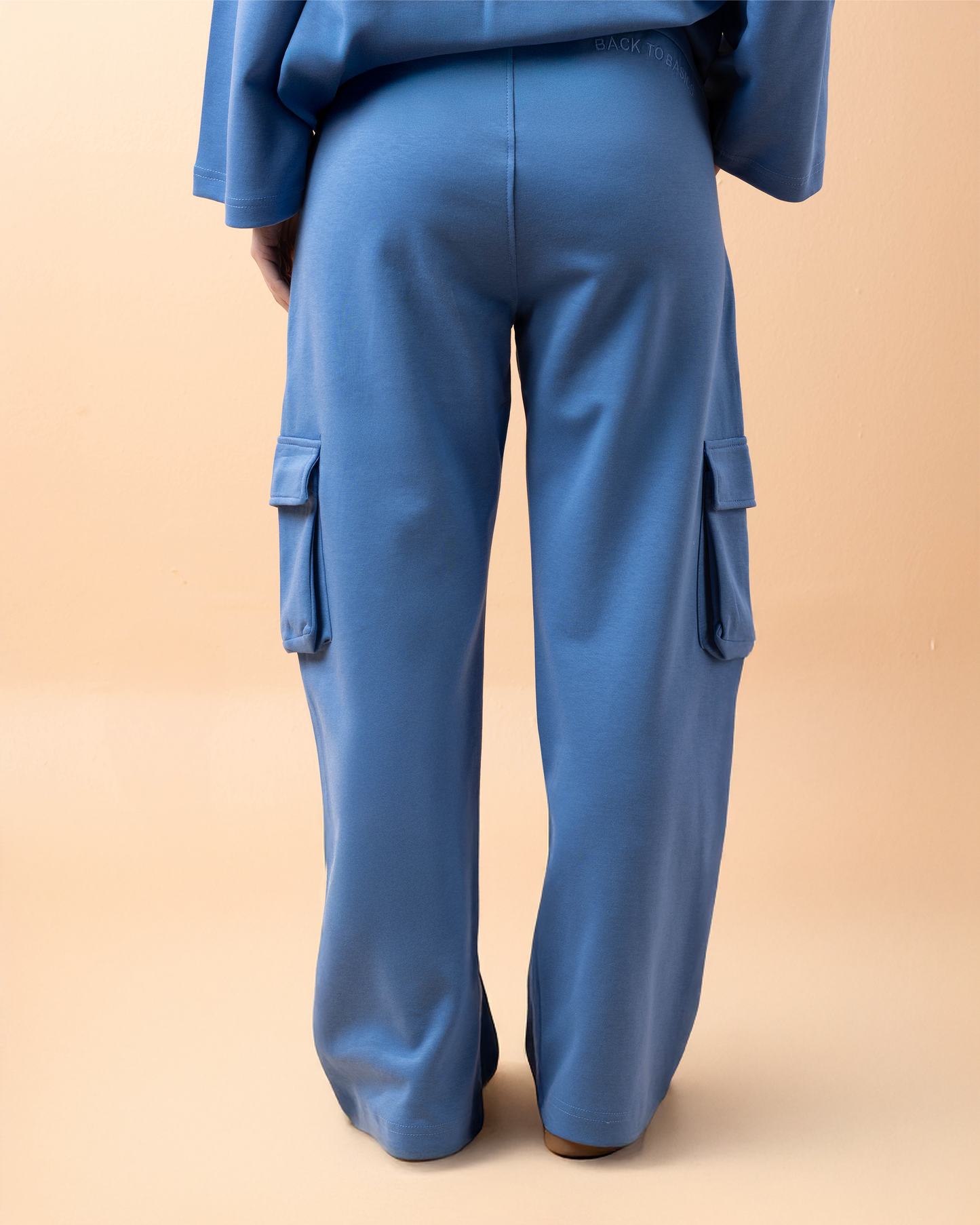 Azure Blue Women Cargo Cut Pant