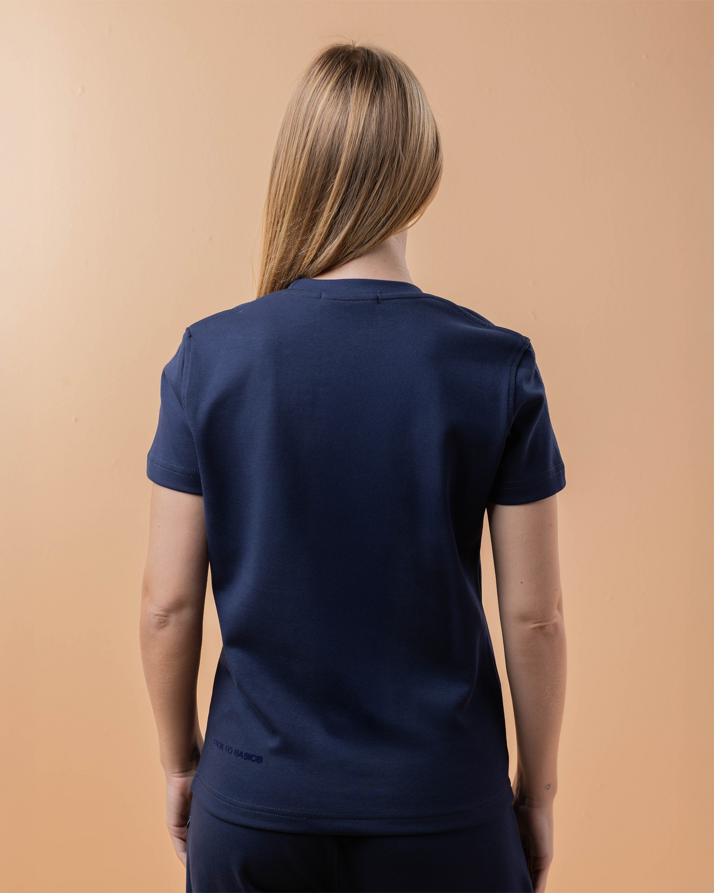 Women Navy blue regular fit T-shirt UK