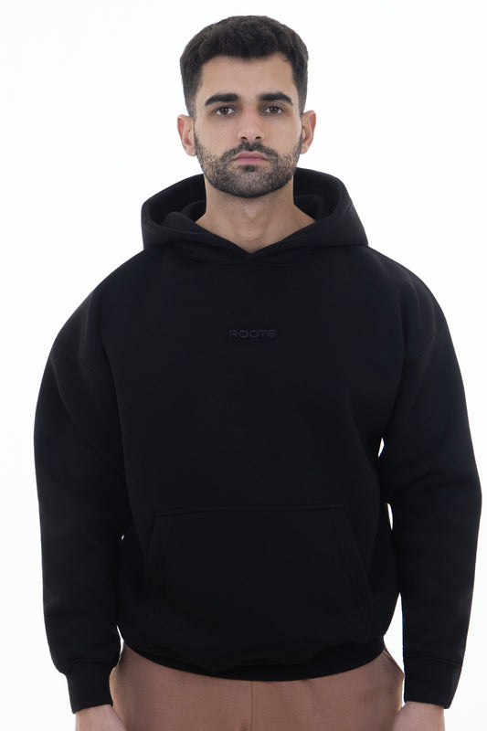 هودي لون أسود داكن
