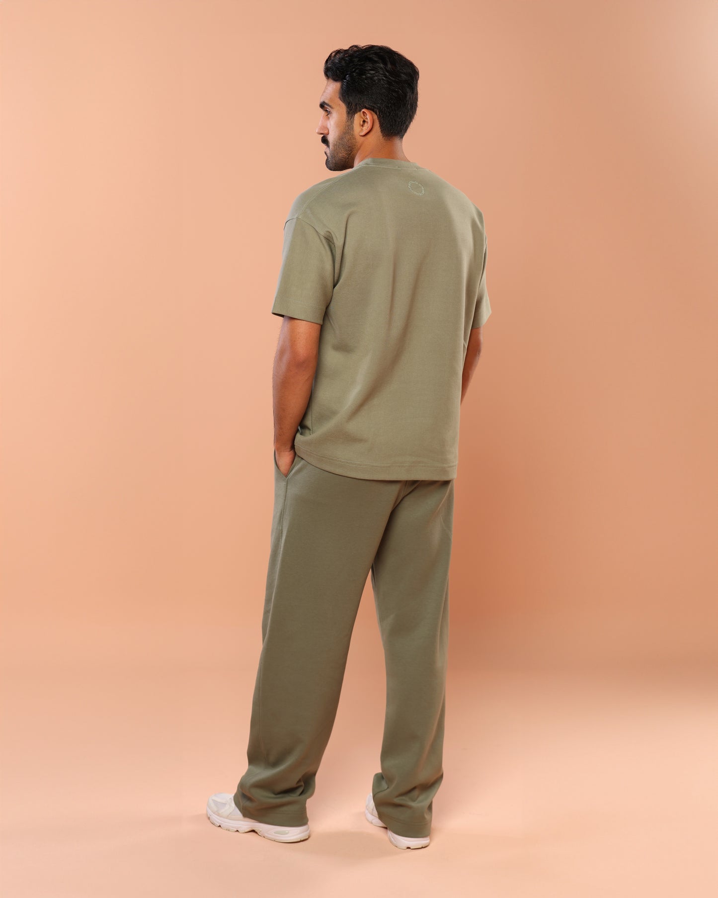 Olive Green Wide Leg Joggers