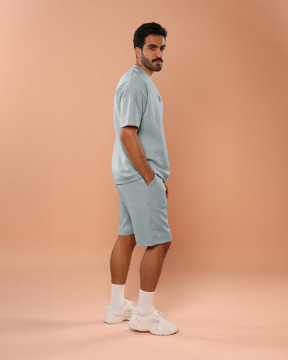 Sky Blue Cotton Shorts / Uni-Sex
