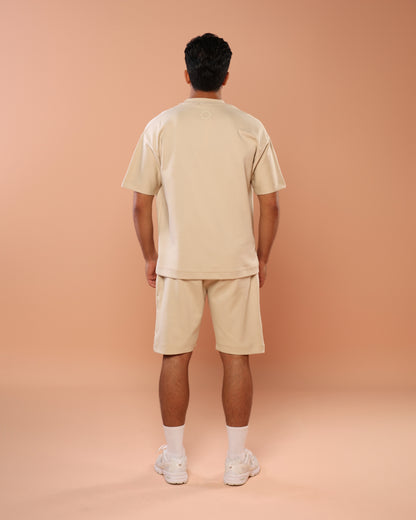 Sand Beige Cotton Shorts / Uni-Sex