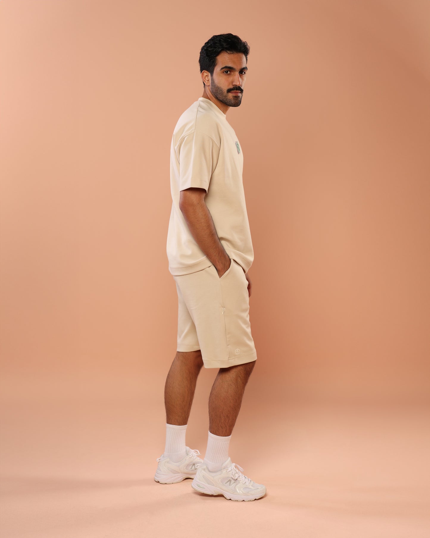 Sand Beige Cotton Shorts / Uni-Sex