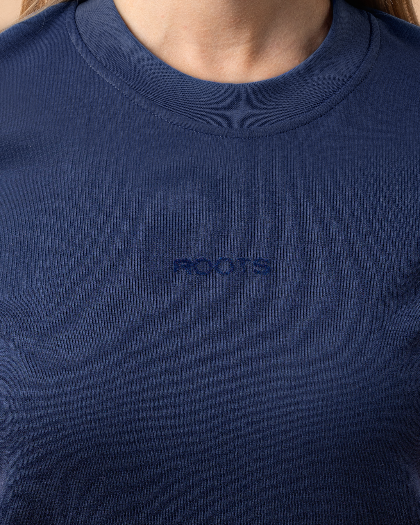 Women Navy blue regular fit T-shirt UK