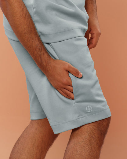 Sky Blue Cotton Shorts / Uni-Sex
